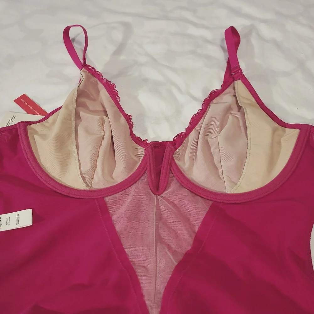 Popilush Shapewear Bodysuit Lace Corset Tops Tummy Control Bodysuit NWT‎ XL